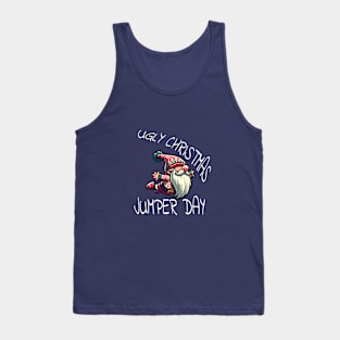 Ugly Christmas Jumper - Tacky Xmas Sweater with Gnome Tank Top